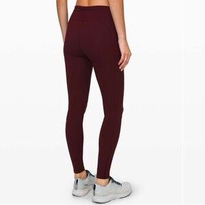 lululemon athletica Burgundy Leggings